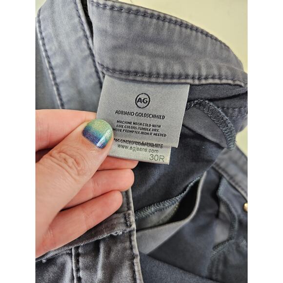 Adriano Goldschmied Womens Sz 30R The Legging Ankle Denim Pants Slate Blue - Picture 6 of 6